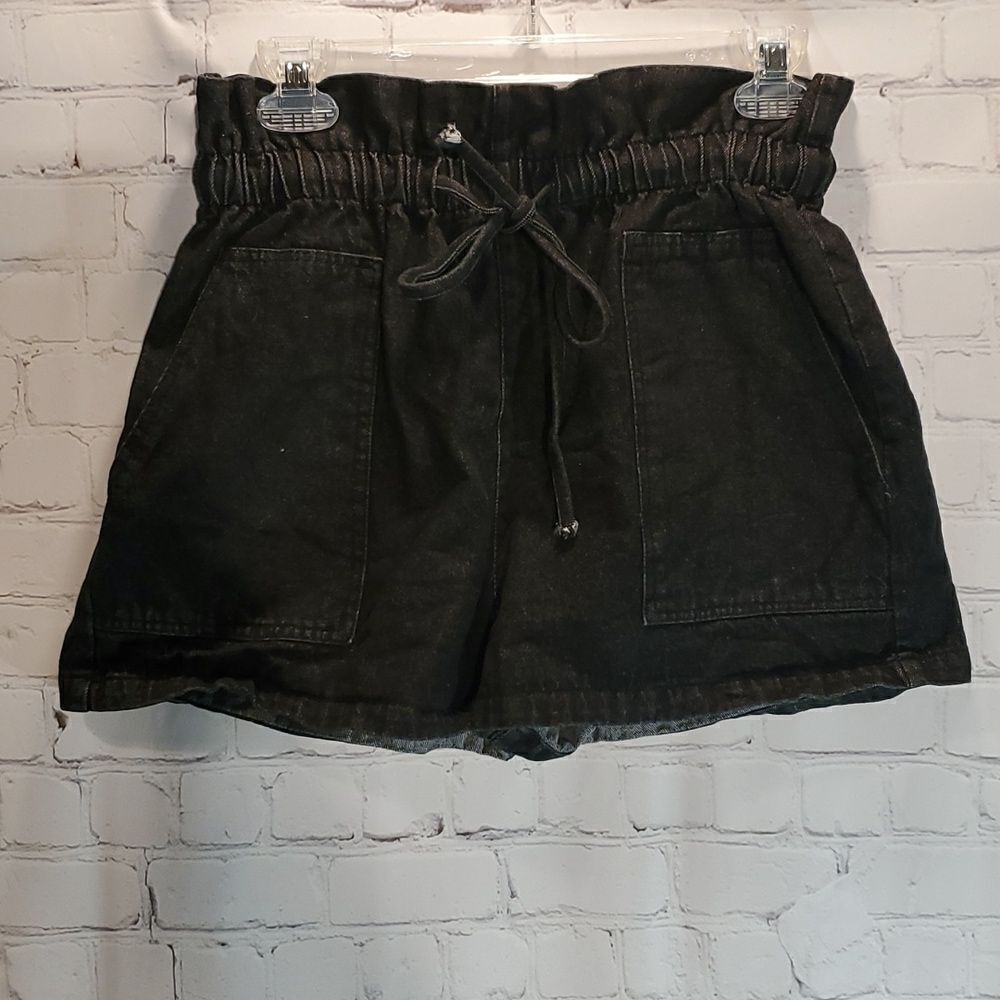Cloud Ten paperbag waist denim shorts size M